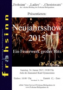 Plakat Neujahrsshow 2015